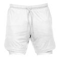 thumbnail image 4 of Pantalones cortos 2 en 1 para correr, color negro, capa base integrada, pantalones cortos con bolsillo m Zulema Shorts deportivos para hombres, 4 of 6