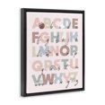 thumbnail image 3 of Stupell Industries Eclectic Pink Pastel Alphabet Chart Black Floating Frame Canvas Art, 17 x 21, by Lil' Rue, 3 of 8