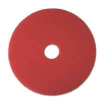 Buffing Floor Pads Red 19 Inch - 5 Pack BWK4019RED - Commercial Floor Scrubbing Pads for Polishing, Cleaning, and Maintaining Hard Floors