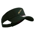 thumbnail image 4 of Golden Baseball Icon Embroidered Cotton Twill Sun Visor - Dk Green OSFM, 4 of 5