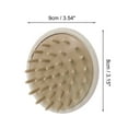 thumbnail image 5 of Unique Bargains 1 Pc Handle Hair Shampoo Brush for Head Massage 3.54"x3.15"x2.95" Earthy Yellow, 5 of 6