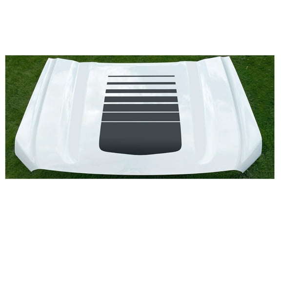 GMC Sierra Matte Black Center Fade Hood Decal Graphic 2019-2026