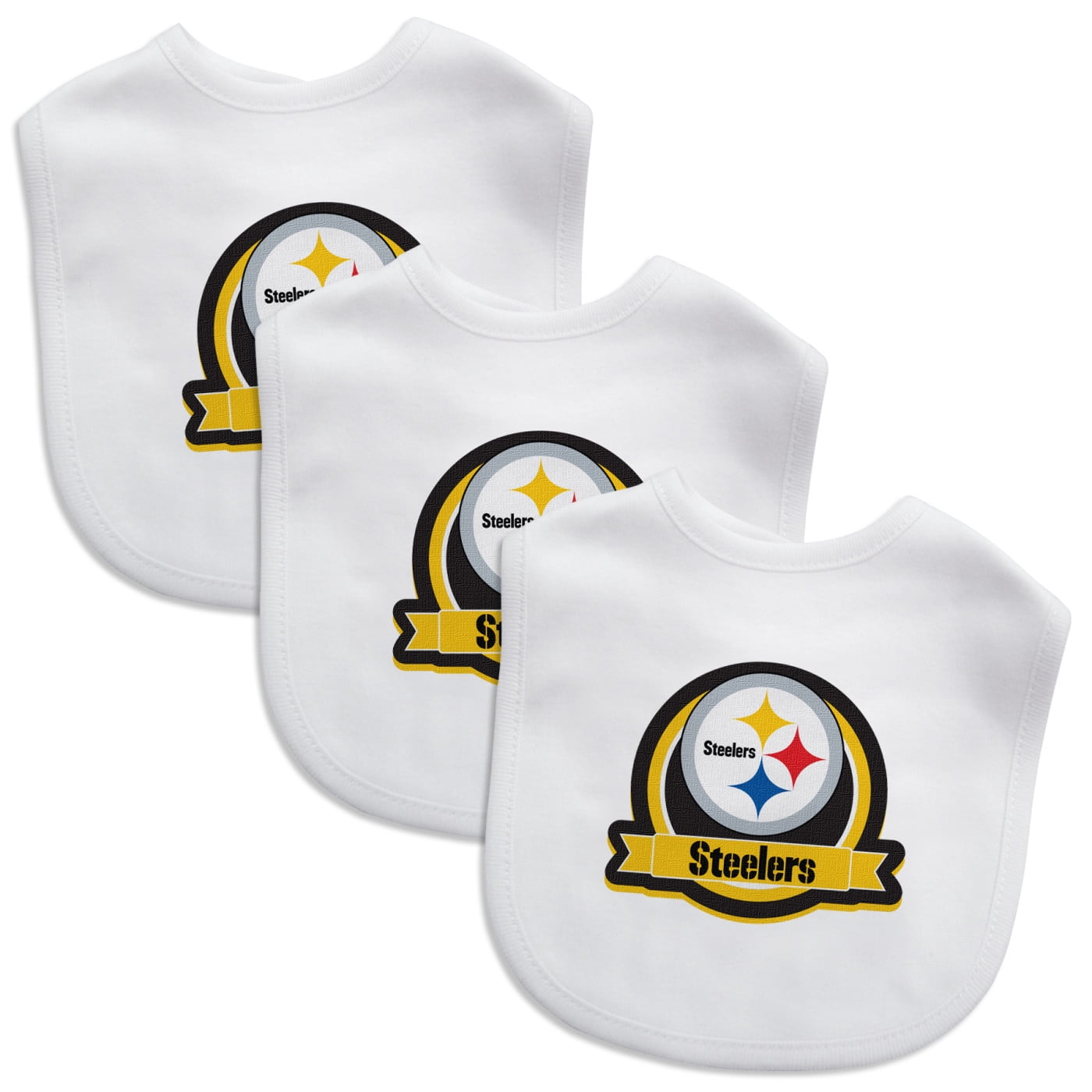 Pittsburgh Steelers NFL Baby Fanatic Bibs 3Pack