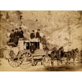 thumbnail image 2 of Grabill, John C.H. 24x19 Black Ornate Wood Framed with Double Matting Museum Art Print Titled - Deadwood Coach, 2 of 4