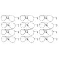 thumbnail image 1 of Gravity Shades Clear Lens Aviator Sunglass, Negro 12 Pack Gravity Shades Gafas, 1 of 2