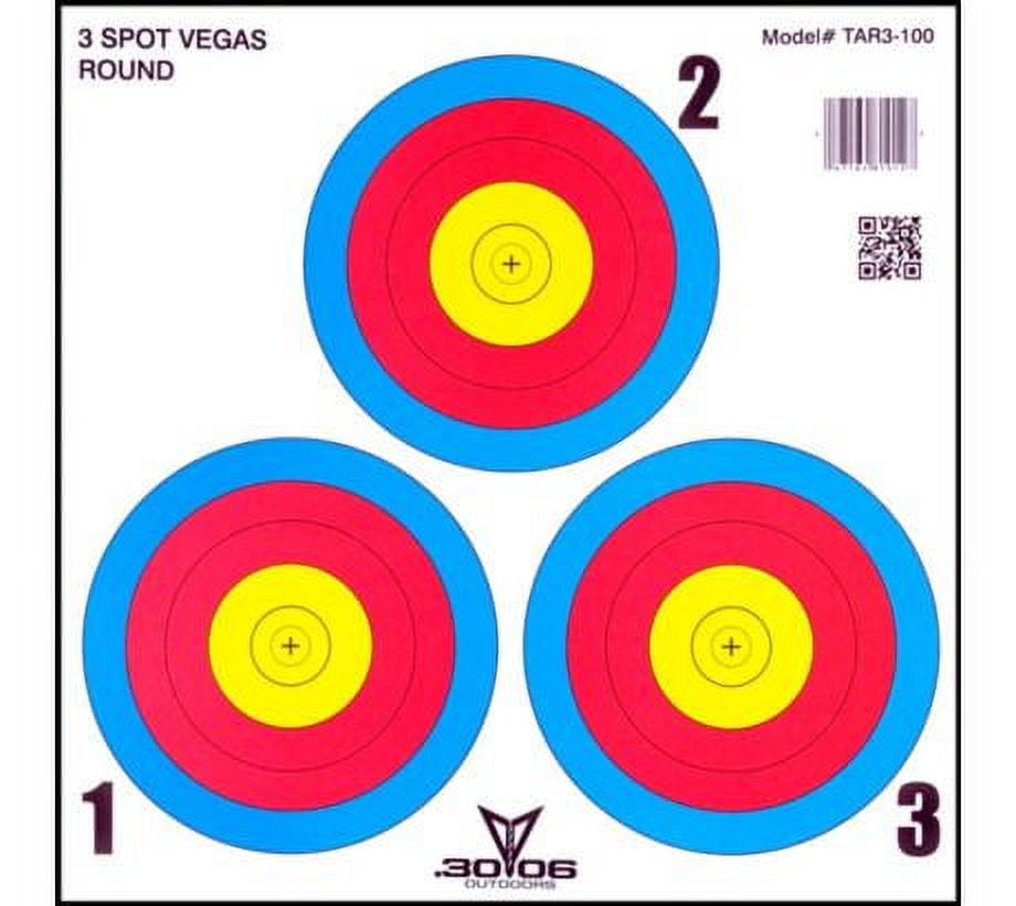 .30-06 3 Spot Vegas Paper Target 100 Count