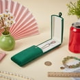 thumbnail image 4 of 1pc Green Velvet Jewelry Packaging Box Necklace Display Storage Case Velvet Pendant Necklace Storage Case Long Chain Storage Gift Box for Wedding Engagement Green, 4 of 9