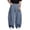 A-Blue, variant on Luwomo Jeans Men Retro Light Blue Striped Wide Leg High Waist Trousers Relaxed Fit Long Trousers Denim Pants