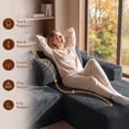 thumbnail image 3 of Garaneeds 95" U-Shaped Sectional Sofa, Boneless Modular Couch for Living Room, Extra Deep Seat with Right-Facing Chaise & Ottoman, Corduroy Upholstery, No Assembly Required, Gray, 3 of 9