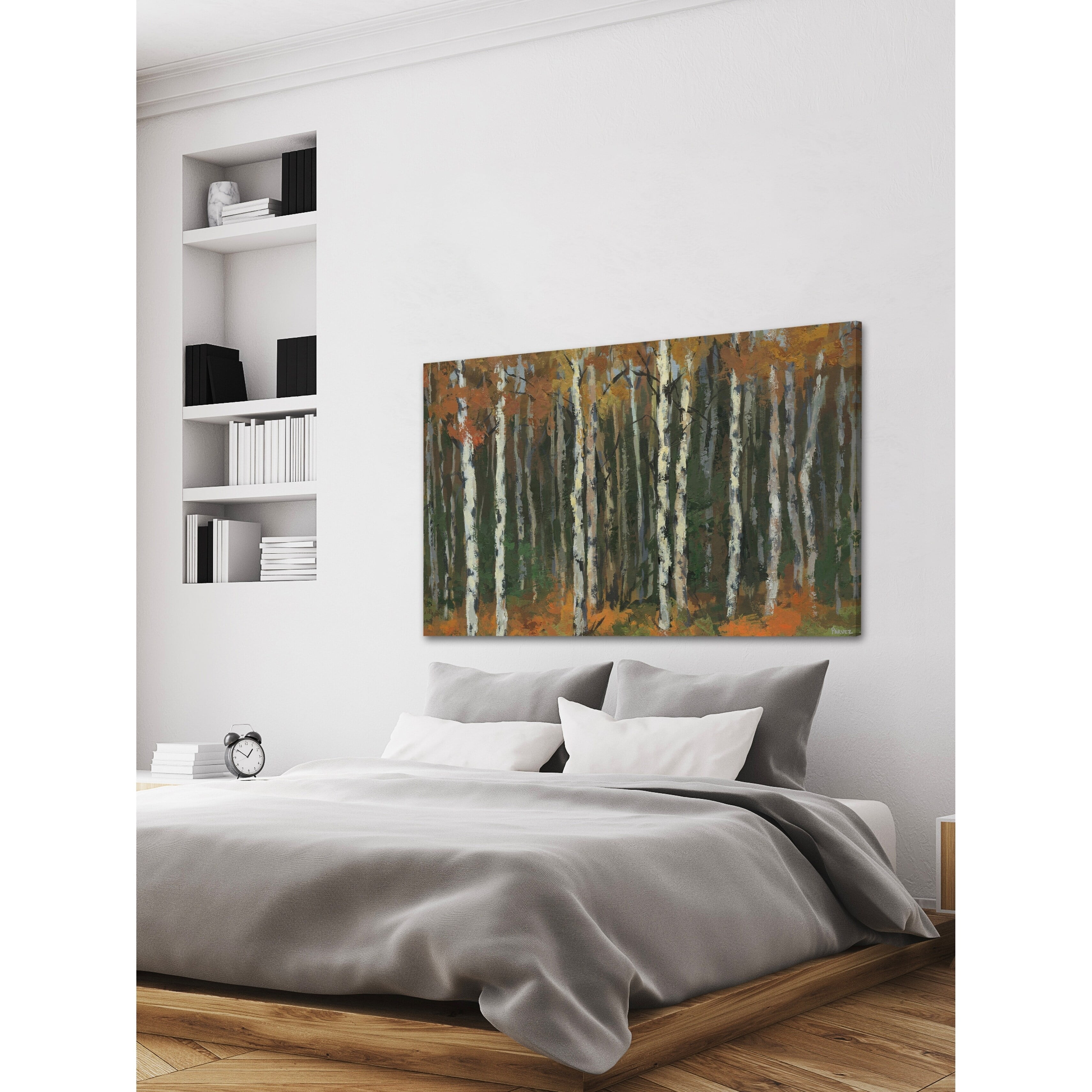 Parvez Taj "Autumn Forest" Painting Print on Wrapped Canvas