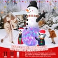 thumbnail image 4 of Yexmas 6FT Christmas Snowman Inflatables,Outdoor Snowman Decor with Penguins & Gift Boxes,Xmas Blow Up Yard Inflatables for Party Indoor Garden Lawn Decor, 4 of 14
