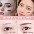 thumbnail image 3 of Professional Eyebrow Stamp Stencil Kit, Makeup Eyebrow Tools Powder Kit for Women (Dark brown), 3 of 7