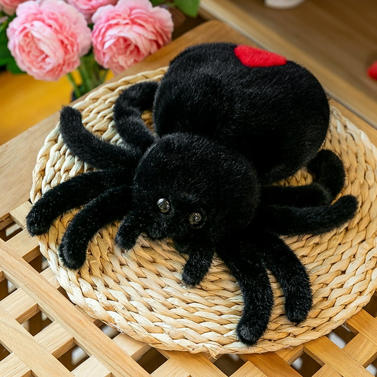 Eyicmarn Spider Stuffed Animal Cute Spider Plushie Cuddly Friend Soft Halloween Doll Gift for Adults Kids