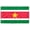 3x5 ft Nylon Flag, variant on AGAS Suriname Flag 4x6 inch - 11" Plastic Pole 100% Polyester Stitched Edges Surinamese Mini Flag on a Stick
