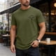 thumbnail image 1 of Ceisia Men's Loose Crew Neck T-Shirts with Bull Skull Print, Breathable Cotton Casual Short Sleeve Tops for Daily Wear Gifts, 1 of 7