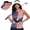American Flag Eagle, variant on Yuyamidu Eagle Women's Golf Shirts Casual Athletic Tank Tops and Adjustable Visor Hats for Women 250 Years USA Independence Day Summer Wear for Tennis Pickleball Golf, Size S