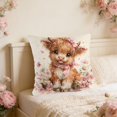 thumbnail image 5 of Lzobxe Throw Pillow Covers with Zipper, Cozy Cute Pattern Cushion Cases, Embroidery Decorative Pillowcase for Living Room Sofa and Bedroom Couch, 5 of 6