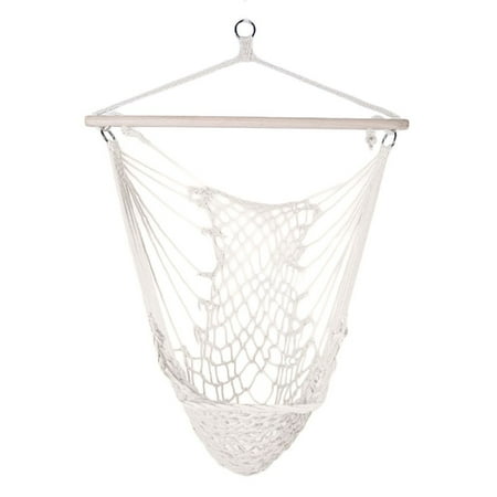 Adult Hammock Swing Single Outdoor Camping Cotton Rope Net Hammock Chair Dormitory Hanging Bed Adult Children Swing ()