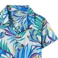 thumbnail image 4 of Ruyang Boys Short Sleeve Shirts Colorful Tropical Print Hawaiian Beach Tee Shirt Button Down Tops Summer Clothes, 4 of 5
