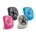 thumbnail image 3 of Treva 5 inch Portable Battery Powered 2 Speed Desktop Fan, Light Blue, 3 of 5