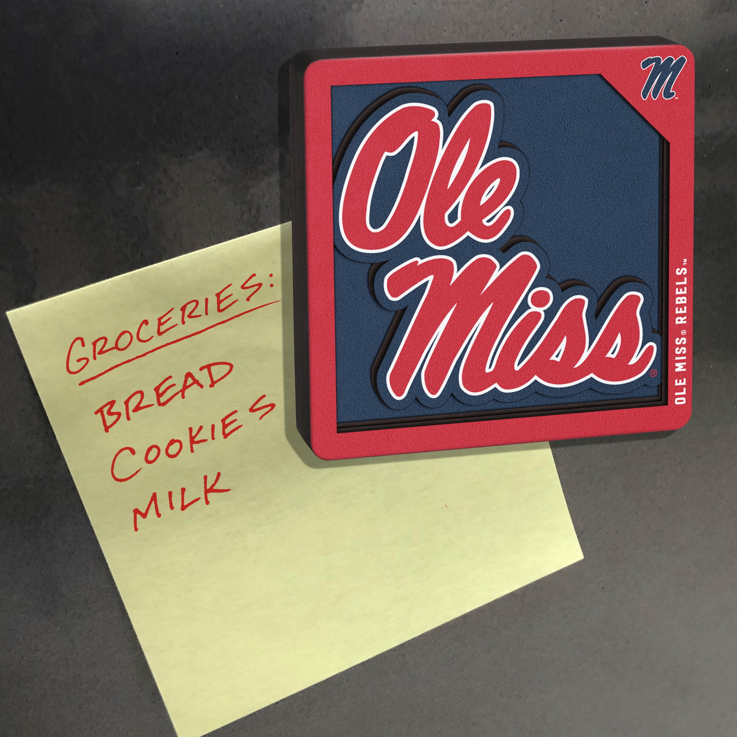YouTheFan NCAA Mississippi Rebels 3D Logo Series Magnet