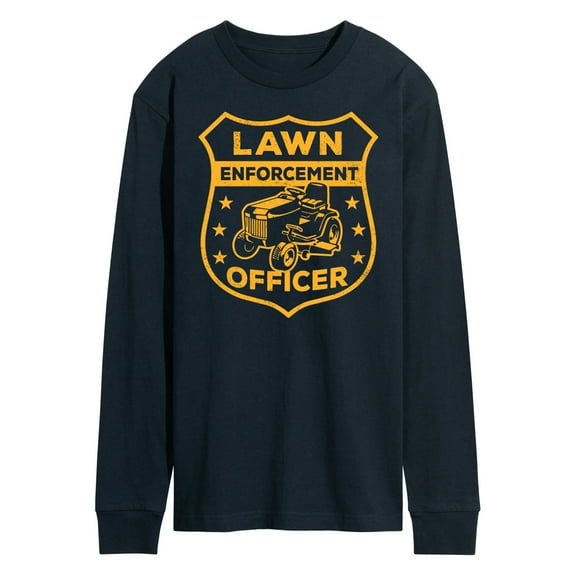 Instant Message - Lawn Enforcement Officer Badge - Men's Long Sleeve T-Shirt