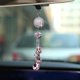 thumbnail image 2 of Adorno colgante de cristal para el espejo retrovisor del coche, accesorio brillante para el interior del coche. Rosa, 2 of 6