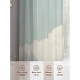 thumbnail image 3 of Blue Grey Cloudy Sky Sheer Curtains for Living Room Bedroom Modern Vintage Nature Scenery Sheer Curtains 96 Inch Long 2 Panels Set Light Filtering Curtain Window Treatments Drapes for Dining Room, 3 of 6