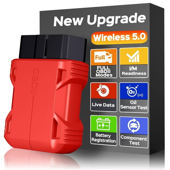 Fixdono OBD2 Scanner Bluetooth, Car Code Reader for iOS & Android, Exclusive APP & No Subscription Fee, OBDII Car Scanner Diagnostic Scan Tool