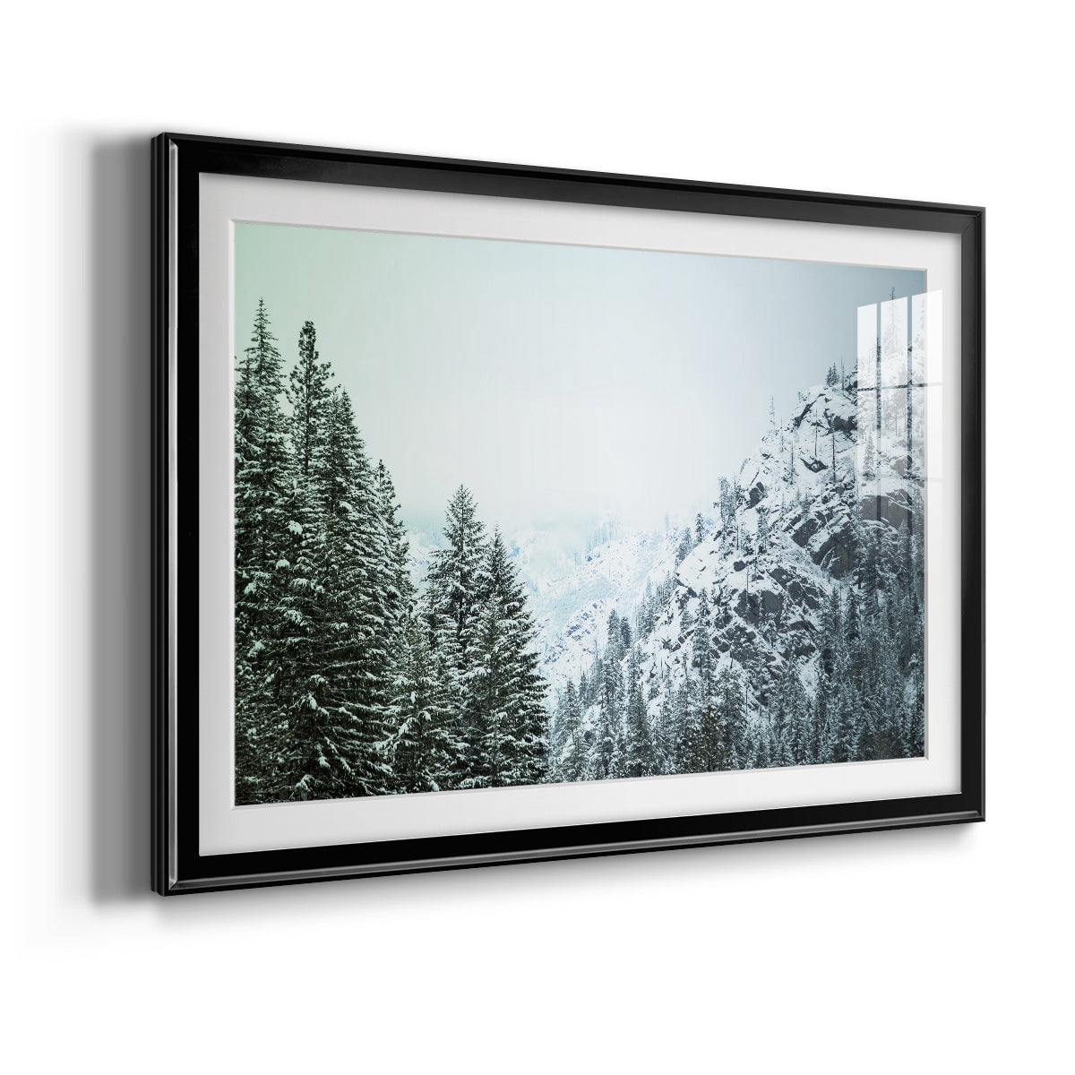 Snowfall in Cascadia II V1 Premium Framed Print - Ready to Hang
