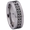 thumbnail image 3 of Aztec Sun Style 1 Tungsten Carbide Ring, 3 of 9