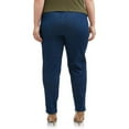thumbnail image 3 of Just My Size Women's Plus Size Pull on Stretch Woven Pants, Also in Petite, 3 of 5