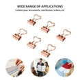 thumbnail image 4 of 12 mini pinzas en forma de corazón para documentos organizados Elegantes clips de papel en oro rosa, 4 of 8