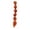 Orange, variant on Bubble Braided Ponytail Extension for Women, Wrap Around Synthetic Hair Piece with Leather Cord for Daily Styling(Black,52cm)