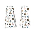 thumbnail image 7 of Picia Cartoon Animals Print Women’s Sleeveless Midi Swing Dress – A-Line Pleated Tank Sundress, Comfortable and Flowy T-Shirt Dress, 7 of 7