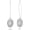 Oval Moonstone, variant on Genuine Moonstone/Black Onyx Dangle Earring for Women 925 Sterling Silver Real Gemstone Long Dangle Earring