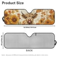 thumbnail image 5 of HUIACONG Sunshade Windshield, Sun Visor for UV Rays & Heat Protection, Suitable for Wrangler, Compass, Gladiator & Renegade , Accessories for Jeep Wrangler | X-Small - 60x21 inches Sunflower Cow, 5 of 6