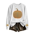 thumbnail image 6 of Enjoytime Women's Sweatshirt Halloween Pumpkin Print Long Sleeve Pullover Top Fall Fashion Lightweight Casual Sweatshirts, 6 of 6