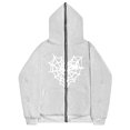 thumbnail image 1 of Sudadera con esternón oscuro europeo y americano para hombre y mujer, sudaderas con capucha góticas para pareja, sudadera de Cremallera larga de talla grande Harajuku 2023, 1 of 5