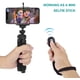 thumbnail image 4 of Trípode para teléfono, mini trípode de viaje flexible para teléfono inteligente, cámara deportiva, teléfono móvil, soporte ajustable de 5,5 pulgadas con obturador remoto Bluetooth montado Adepaton LN-0499, 4 of 8