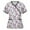 Purple, variant on Up to 65 off!Lolmot Women's Mock-Wrap Scrub Tops Cute Cartoon Pattern Medical Working Uniform Breatheble Short Sleeve V-Neck T Shirt Tunics Floral Blouse Nursing Tops With Pockets