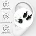 thumbnail image 4 of bedienty Silicone Waterproof Nose Clip Swimming Earplug Portable Ear Protector Black 1Set, 4 of 6