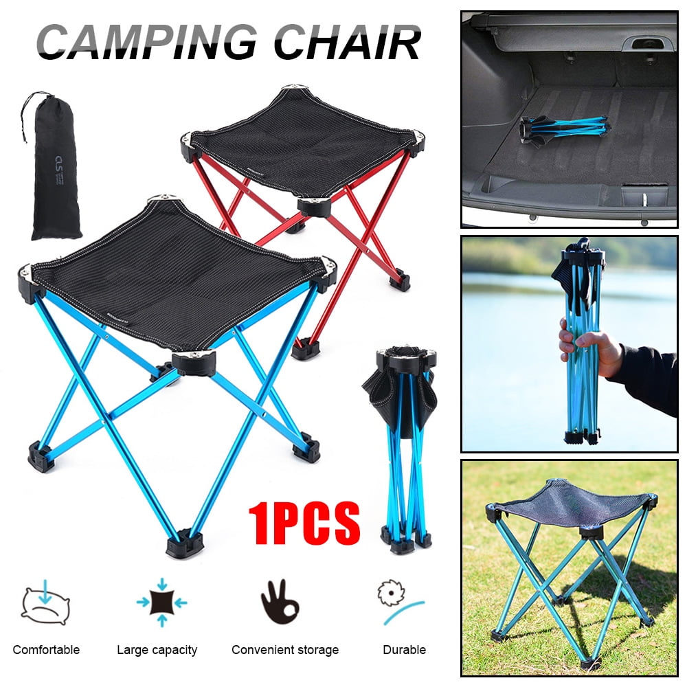 Mini Portable Folding Camping Chair Outdoor Picnic Beach Travel Stool+Carry Bag 