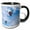 Black/White, variant on 3drose, Usa, Albuquerque. International Balloon Fiesta, 11oz Two-tone Blue Mug