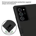 thumbnail image 5 of Kaleidio Case For Samsung Galaxy Note 20 Ultra 5G 6.9" [TUFF Armor] Impact Protective Hybrid [Shockproof] 3-Piece Dual Layer Rubber Cover [Black/Black], 5 of 6