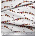 thumbnail image 3 of Soimoi Silk Fabric Colorful Bird Print Sewing Fabric Yard 42 Inch Wide, 3 of 3