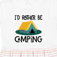 thumbnail image 4 of Inktastic Rather Be Camping Girls Toddler Dress, 4 of 5