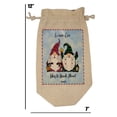 thumbnail image 3 of Gnome-one Likes to Drink Alone Funny Liquor, Whiskey, Wine Gift Bag | Alcohol Tote, 3 of 5
