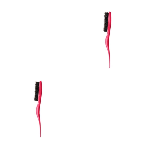 Peine para el cabello Soidarity Cerdas de Jabalí Antiestáticas Cepillo de Peinado Accesorio Plastico Rojo 2Conjunto