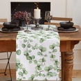 thumbnail image 4 of Eucalyptus Leaf Plant Table Runners For Wedding Party Decoration Modern Linen Cotton Table Runner Home Decor, 4 of 5